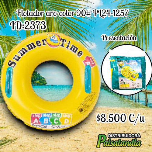 Flotador aro piscina color 90# (UND)