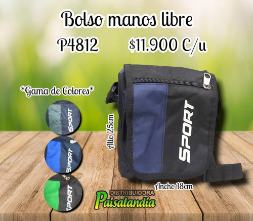 Bolso Manos Libres sport HB Cierre  grueso