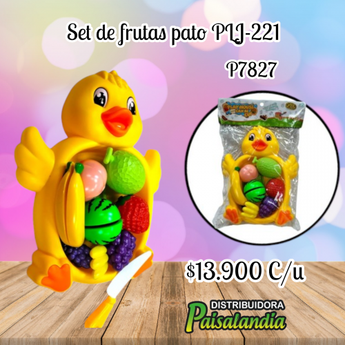 Set de frutas pato PLJ-221