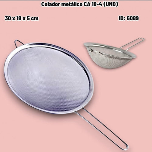 Colador metálico CA 18-4 (UND)