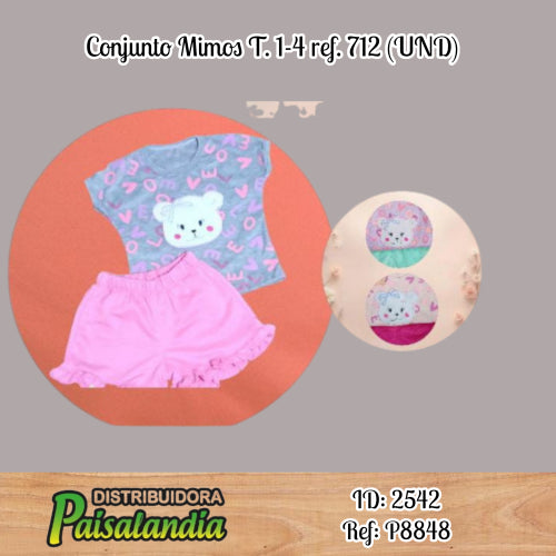 Conjunto Mimos T. 1-4 ref. 712 (UND)