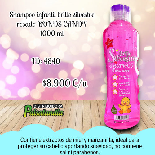 Shampoo infantil BONDS CANDY 1000 ml (UND)