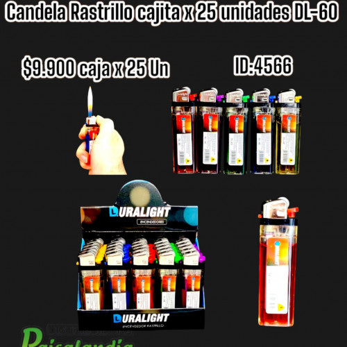 Candela rastrillo cajita x25 DL-60 (CAJA X 25)