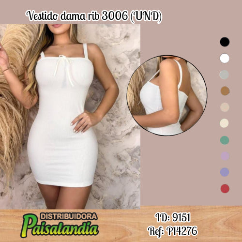 Vestido dama rib 3006 (UND)