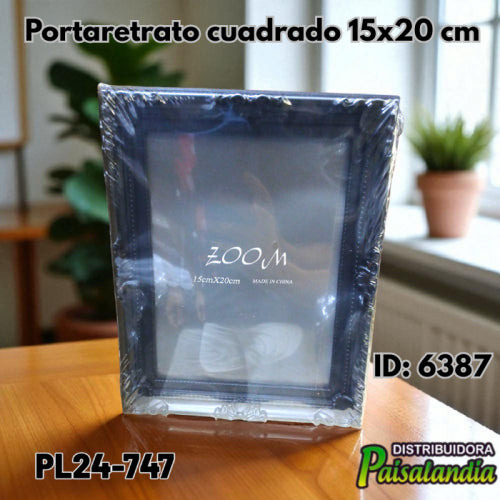 Portaretrato marco bordado plástico PL24-747 25x20 cm (UND)