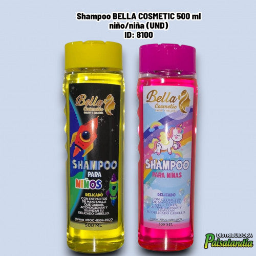 Shampoo BELLA COSMETIC 500 ml niño/niña (UND)
