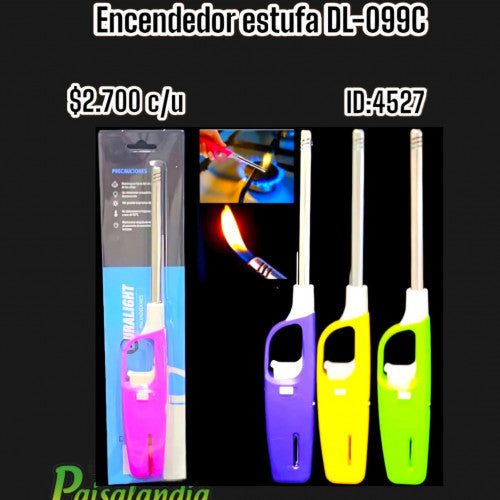 Encendedor para estufa colores surtidos DL-099C (UND)