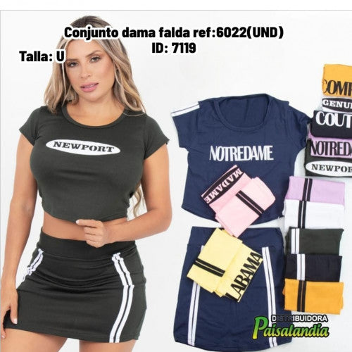 Conjunto dama falda ref:6022(UND)