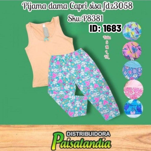Pijama dama capri sisa fdz3058 (UND)