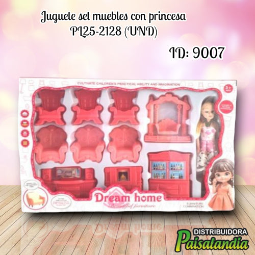 Juguete set muebles con princesa PL25-2128 (UND)