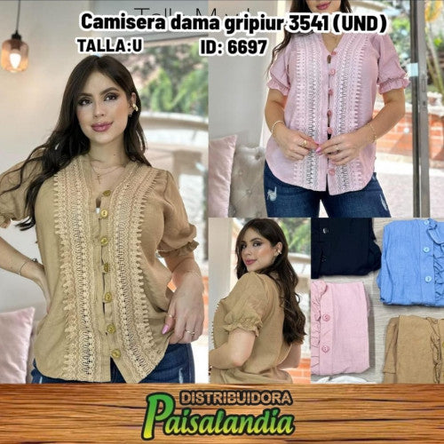 Camisera dama gripiur 3541 (UND)