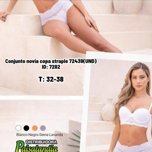 Conjunto novia copa straple 72439(UND)