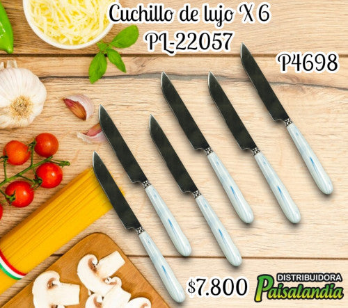 Cuchillo de lujo X 6 PL-22057