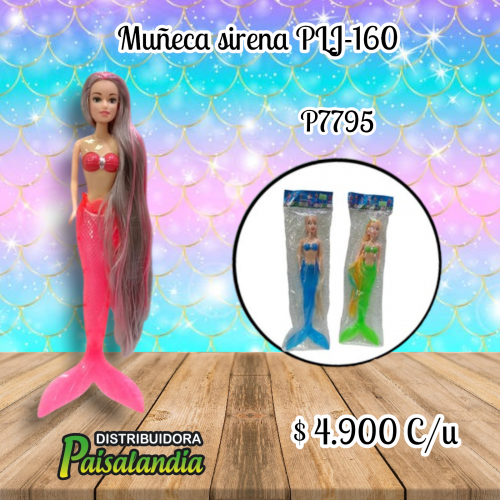 Muñeca sirena PLJ-160