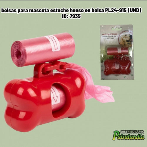 bolsas para mascota estuche hueso en bolsa PL24-915 (UND)