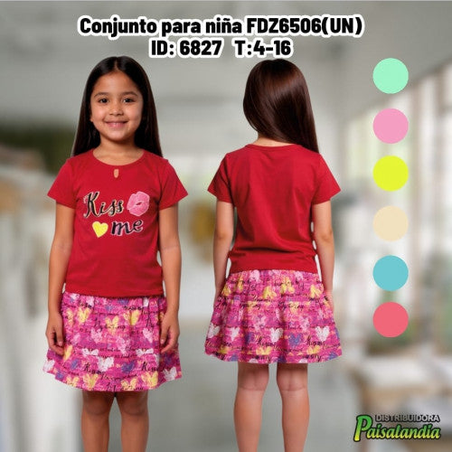 Conjunto para niña FDZ6506(UN)