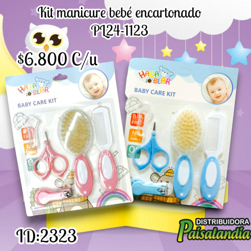 Kit manicure bebé encartonado PL24-1123 (UND)