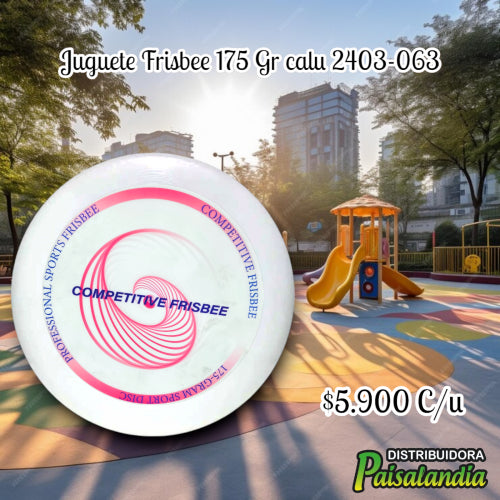 Juguete frisbee 175 g calu 2403-063 (UND)