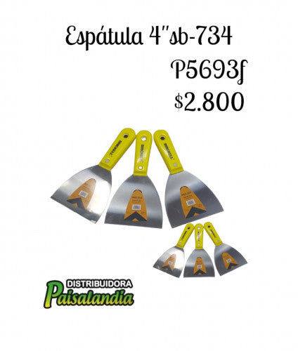 Espátula ferretería 4" SB-733 (UND)