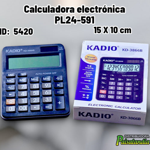 Calculadora electrónica PL24-591 (UND)