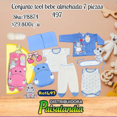 Conjunto Tool bebé almohada 7 piezas 497 (UND)
