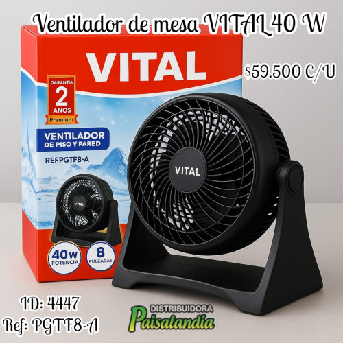 Ventilador de mesa VITAL 40 W (UND)