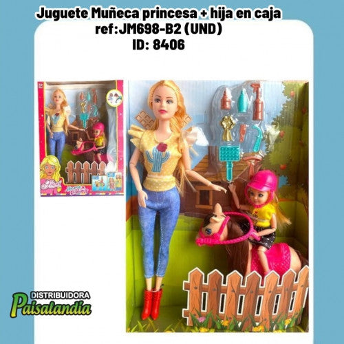 Juguete Muñeca princesa + hija en caja ref:JM698-B2 (UND)