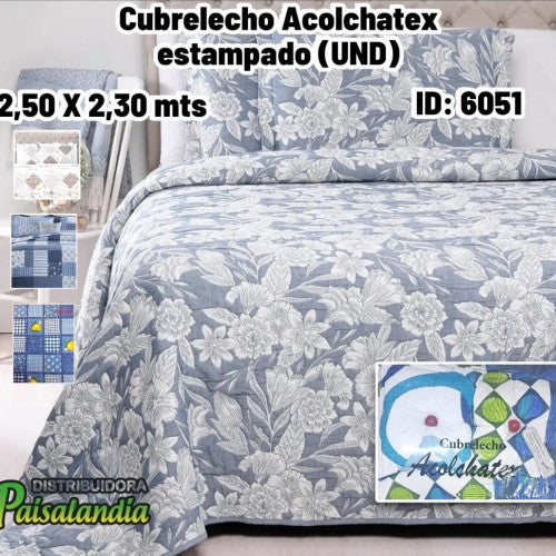 Cubrelecho Acolchatex estampado (UND)