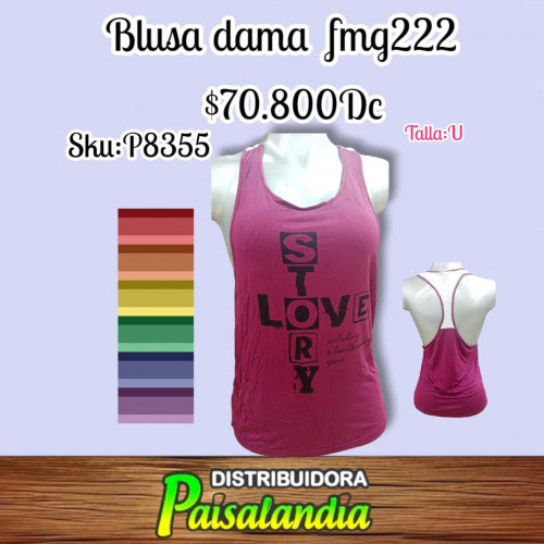 Blusa dama sisa combinada fmg222