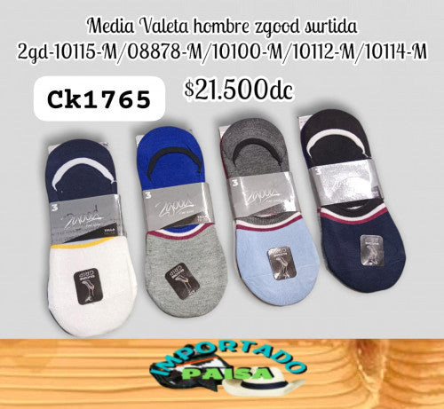 Media Valeta hombre Zgood surtidas 2GD-10115-M/08878-M/10112-M