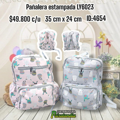 Pañalera fina estampada LY6023 (UND)