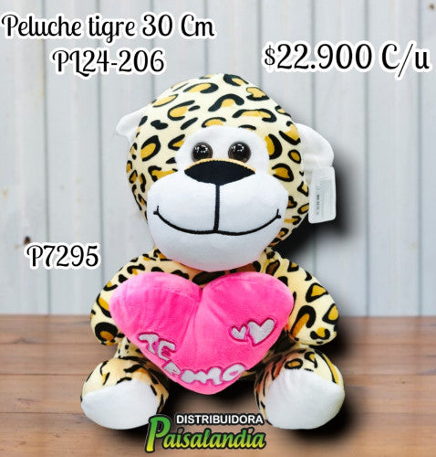 Peluche tigre 30 Cm PL24-206