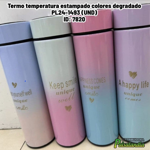 Termo temperatura estampado colores degradado PL24-1493 (UND)