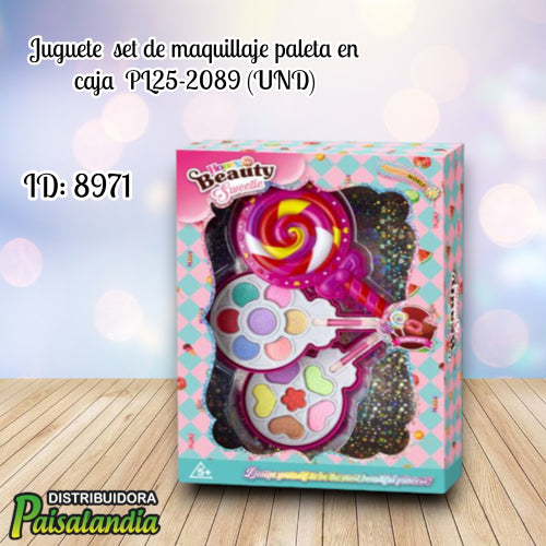 Juguete set de maquilleje paleta en caja PL25-2089 (UND)