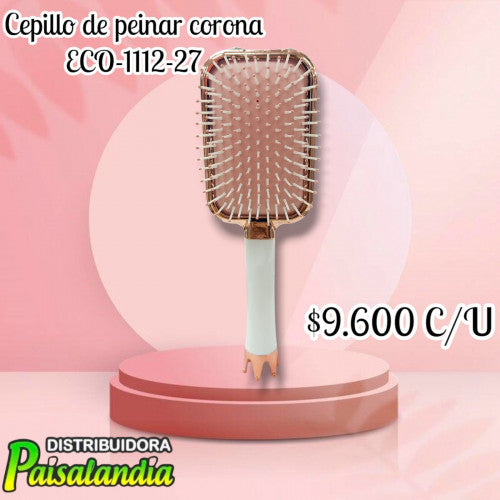 Cepillo de peinar corona ECO-1112-27 (UND)