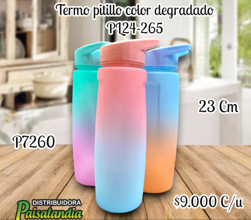 Termo pitillo color degradado PL24-265