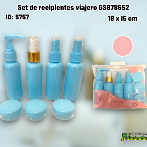 Set de recipientes viajero GS87865 (UND)
