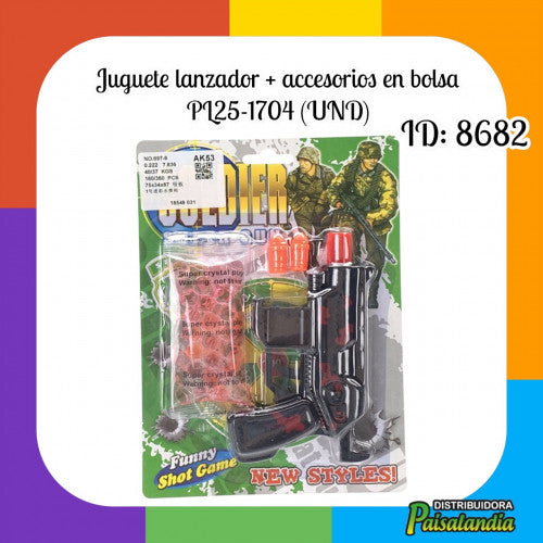 Juguete lanzador + accesorios PL25-1704 (UND)