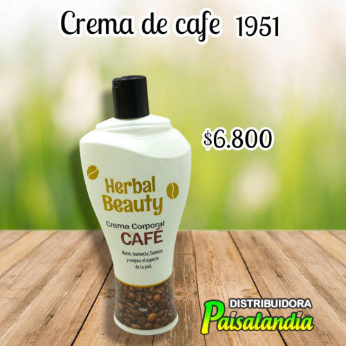 Crema de café 750ml Herbal Beauty (UND)