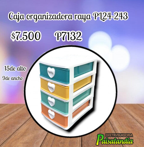 Caja de almacenamiento rayas PL24-243