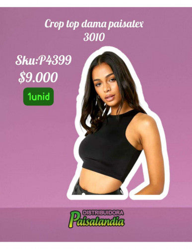 Crop top dama paisatex 3010