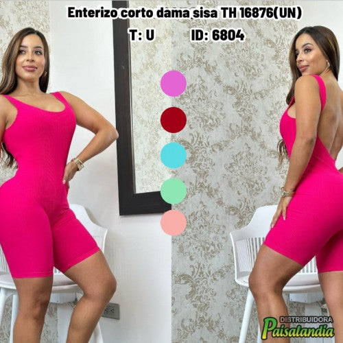 Enterizo corto dama sisa TH 16876(UN)