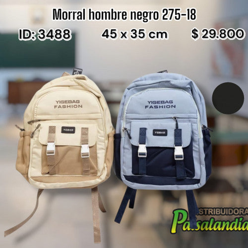 Morral hombre negro 275-18 (UND)
