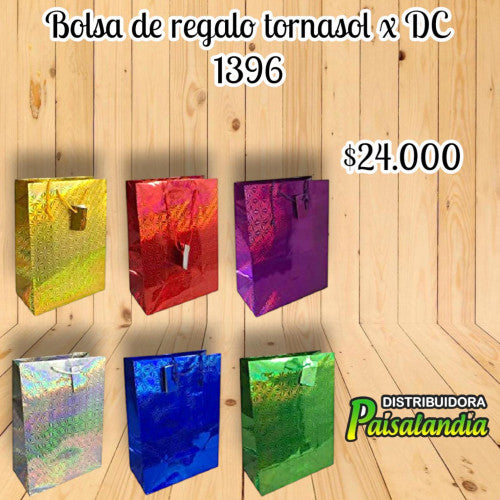 Bolsa de regalo tornasol x docena 1396