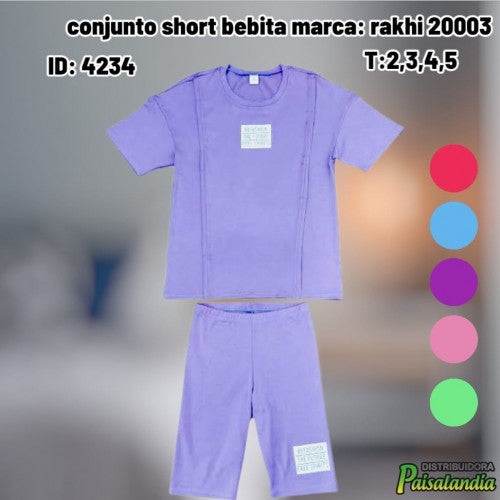 conjunto short bebita marca: rakhi 20003 (UND)