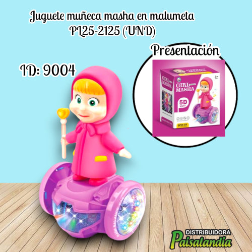 Juguete muñeca masha en malumeta PL25-2125 (UND)