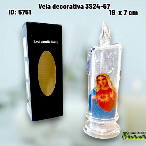 Vela decorativa 3S24-67 (UND)