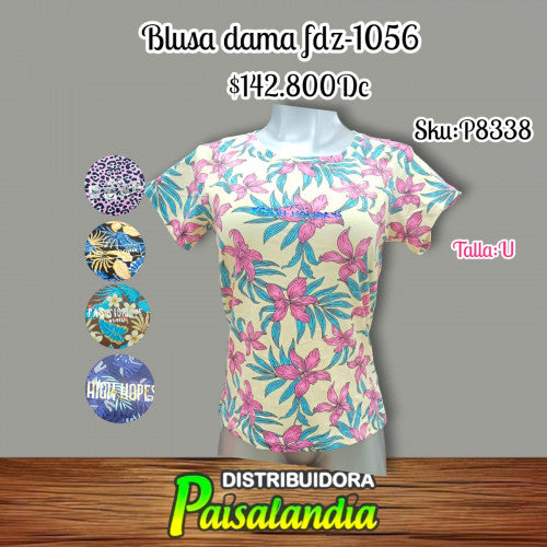 Camiseta dama sublimada fdz1056