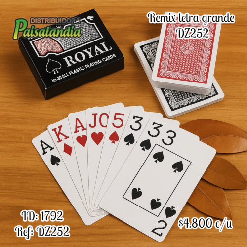 Juego Remix letra grande DZ252 (UND)