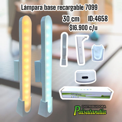 Lámpara base recargable 7099 (UND)